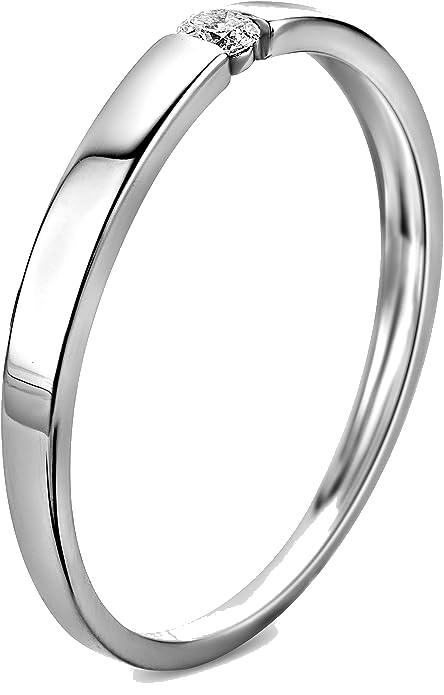 anillo de compromiso de oro blanco
