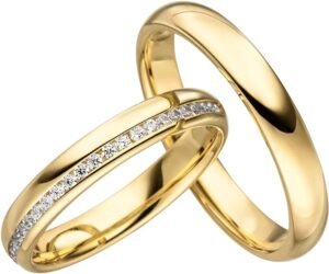 aliana y anillo de compromiso juntos